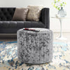Soft Velvet Round Footstool Pouffe Bedroom Makeup Stool Vanity Chair Pouf Seat