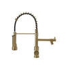 New Mono Pull Out Kitchen Mixer Tap Dual Spout Spray with Pull Down Spring Spout