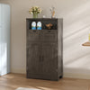 Rustic Grey Sideboard Cabinet Kitchen Organisation Living Room Cupboard Storage