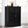 Storage Cabinet Bathroom Floor Cabinet Freestanding Storage Cupboard w/ 3 Drawer