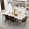 Stunning Extendable Dining Table Kitchen Dinner 8-12 Seater Marble Kitchen Room