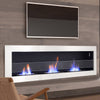 Insert/Wall Mounted Bio Ethanol Fireplace Biofire Fire Burner Glass Professional