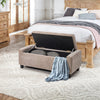 Linen Storage Ottoman Chest Box Pouffe Bench Bedroom Bed End Window Seat Stool