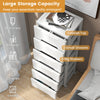 Rolling Storage Cabinet Vertical Storage Unit with 7 Drawers