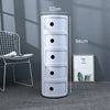 Round Storage Unit Bathroom Cabinet Chest Cupboard Side Table Vintage Postbox UK
