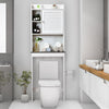 Over-The-Toilet Storage Cabinet 4-Tier Washing Machine Rack W/Adjustable Shelves