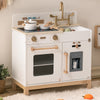 Robud Wooden ToddlerRole Play Kitchen Kids Pretend With Cooking Accessories Set
