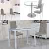 Set of 2 4 6 Dining Chairs High Back Faux Leather Padded Seat Kitchen Furniture