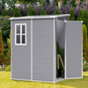 5FT x 4FT Outdoor Storage Shed Garden Pent Roof Utility Tool Shed House w Window