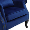 Accent Chair Armchair Upholstered Velvet Chesterfield Lounge Sofa with Cushion