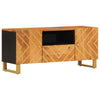 TV Cabinet Brown and Black 105x33.5x46 Solid Wood K3L3