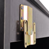 3 Piece Wall-mounted Bath Furniture Basin Cabinet Vanity Unit Mirror Black Q0L1