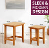 Nest of Tables, 2 Small Oak Wooden Nesting Tables, Side Coffee Table