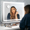 Hollywood Mirror High Definition Bluetooth Speaker LED Bulbs w/10x Totdsvvpnjxbv