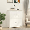 TANZEM Sideboard White 83x41.5x100 Solid Wood Pine,Sideboard Storage T2T7