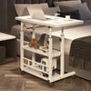 Folding Over Bed Table Dining Tray Laptop Stand Computer Desk +USB Fan LED Light