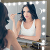 OYAJIA Hollywood Vanity Makeup Mirror with Lights 18-LED Tabletop Wall Aszmcfjbz