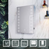 LED Bathroom Mirror with Shaver Socket Demister Sensor Touch Illuminated Lights
