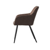 2 Pcs Dining Chairs Velvet/PU Cushion Backrest Seats Reception Armchairs Kitchen