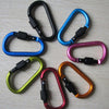 6X Heavy Duty Carabiner Clip Hook D-Ring Screw Lock Outdoor Rock Buckle Max 50KG