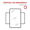 LED Bathroom Mirror 900×700mm with Demister Pad Illuminated Lights Touch Sensor