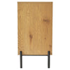 Industrial Storage Cabinet Vintage Side Doors Cupboard Retro Metal Console Table