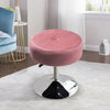 Swivel Dressing Table Stool Chair Velvet Makeup Padded Bedroom Adjustable Height