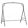 Outdoor Metal Hanging Swing Frame Garden A-Shaped Porch Swing Stand w/Side Bars