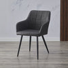 2 Pcs Dining Chairs Velvet/PU Cushion Backrest Seats Reception Armchairs Kitchen