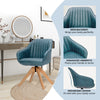 Modern Swivel Accent Chair Set of 2 Ergonomic Armchairs Home Writing Desk Chairs