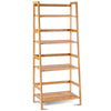 4-tier Bamboo Plant Stand Freestanding Ladder Plant Storage Shelf Display Rack