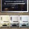 LED Bathroom Mirror Illuminated Demister 3 Color Touch Switch 80*60cm Anti-fog