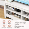 Corner TV Stand 3-Tier Entertainment Center Console Table w/Shelves