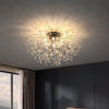 Modern Crystal Ceiling Lights Fireworks Flush Mount Chandelier Living Room Lamp