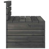 6 Piece Garden Pallet Lounge Set Solid Pinewood Dark Grey