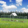 Large Chicken Run Cage Walk In Coop Poultry Hen Rabbit Dog Kennel Metal Shelter