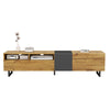 Wooden TV Stand TV Unit Cabinet with Open Shelves 3 Door 170cm for up to 70 Inch