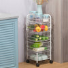 Tiered Kitchen Food Veg Storage Bathroom CaddyRack Organise Fruit Trolley Basket