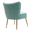 Scallop Back Armchair Cocktail Sofa Accent Seat Living Bedroom Cafe Lounge Sofa