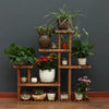 Large Wooden Plant Flower Stand Pot Open Display Shelf Outdoor Indoor Tall Rack