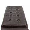 Deluxe PU Leather Storage Ottoman Bench Footrest Stool Large Storage Space