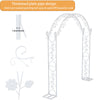 Extra Large Arch Wedding Backdrop Stand Metal Garden Arbor Shelf w/ Stable Base