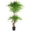 Artificial Evergreen Large Trees 150cm Large Twisted Ficus 150cm 5ft Realistic