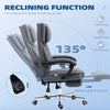 Executive Office Chair Reclining Office Chair with Headrest Dark Grey