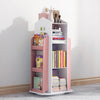 360° Rotary Bookshelf 4 Tier Display Castle Rack Standing Bookcase Storage Shelf