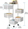 6 Tier Storage Rack Kitchen Rotating Vegetable Fruit Serving Trolley Cart Hnkhnl