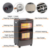New 4.2kw Portable Heater Standing Heating Cabinet Butane Gas Heaters on Castors
