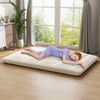 190 x 135 x 10 cm Japanese Floor Mattress Futon Mattress Roll up Mattress-Beige