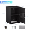 48L Digital Electronic Safe Box Cash Jewelry Safecase Security Box Cabinet w/Key