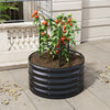 Garden Metal Raised Vegetable Planter Outdoor Flower Trough Herb Grow Bed Box